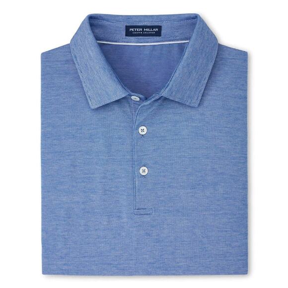 Peter Millar Nordic Blue Excursionist Flex Cotton Polo – Size Small - Picture 1 of 5